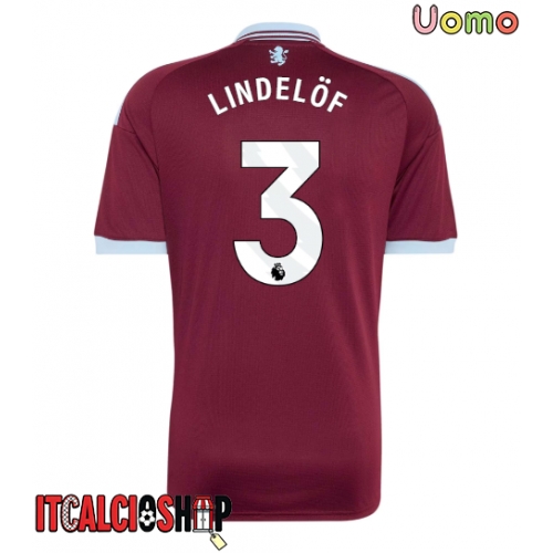 Aston Villa Victor Lindelof #3 Prima Maglia 2026-27 Manica Corta
